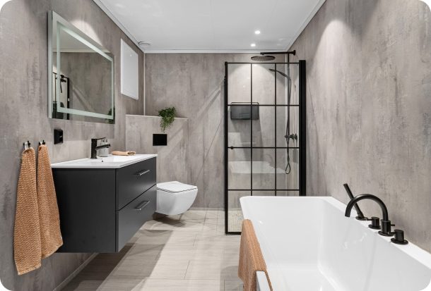 Modern bathroom renovation
